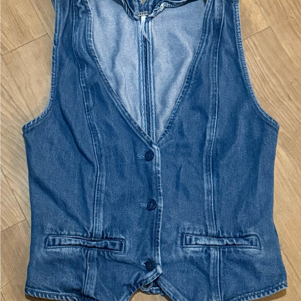 Young Fabulous Free Denim Vest